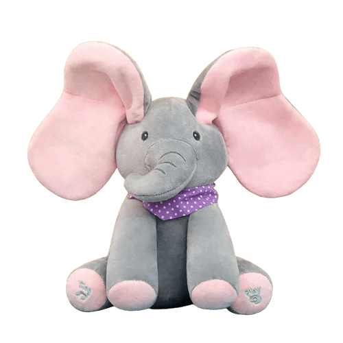 Bimboo Elefante de Pelúcia que Canta e Interage - universo pequenino