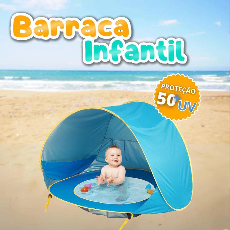 Barraca de Praia Infantil com Piscina e Proteção UV - universo pequenino