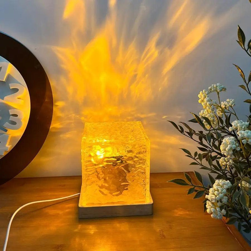 Auralight Cubo Projetor de Luz ondas de oceano com 16 cores