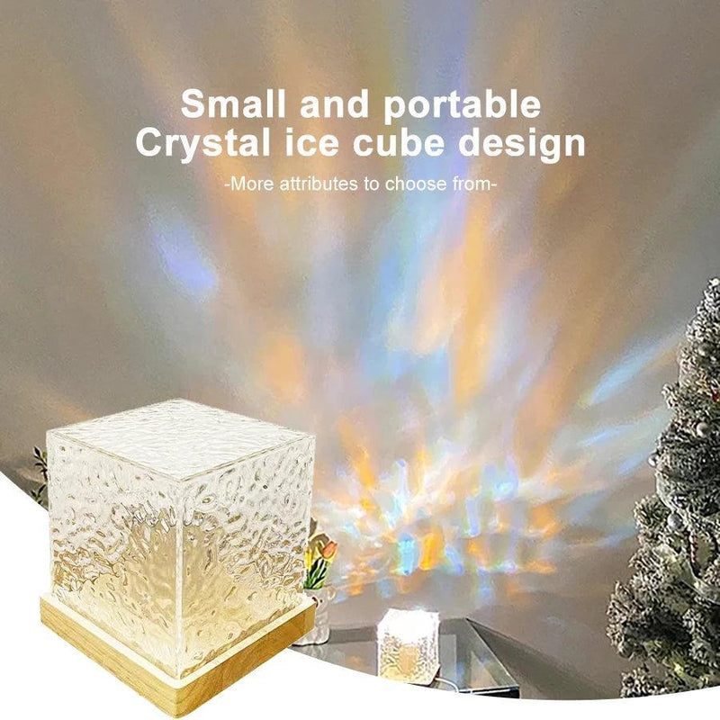 Auralight Cubo Projetor de Luz ondas de oceano com 16 cores