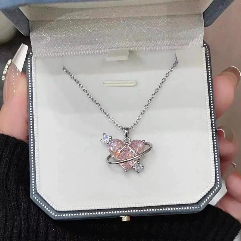 Colar Pink crystal