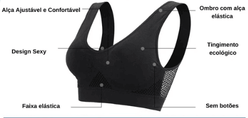 AirFit - Sutiã Esportivo De Malha Oca Feminino