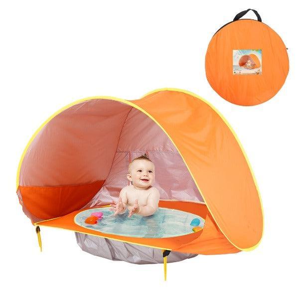 Barraca de Praia Infantil com Piscina e Proteção UV - universo pequenino